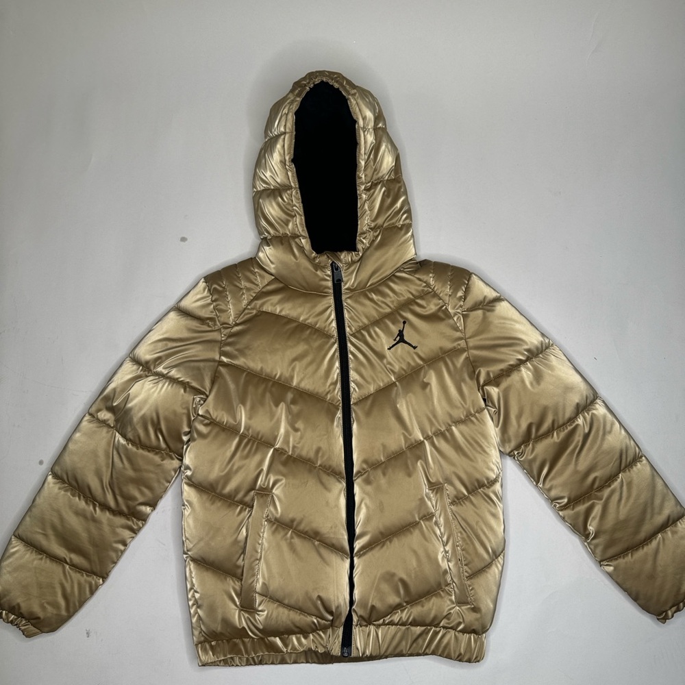 Air Jordan Kids Gold Puffer Jacket
